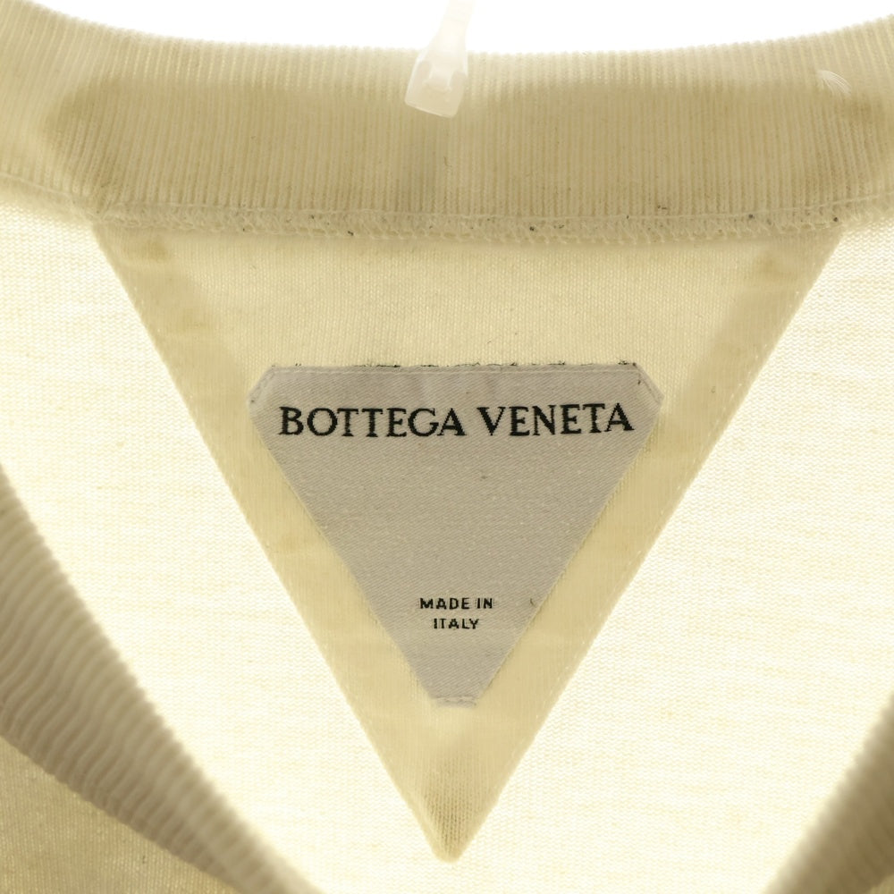 BOTTEGA VENETA(ボッテガヴェネタ) リベットポケット付き クルーネック 半袖Tシャツ カットソー ホワイト 702402 VKLZ0