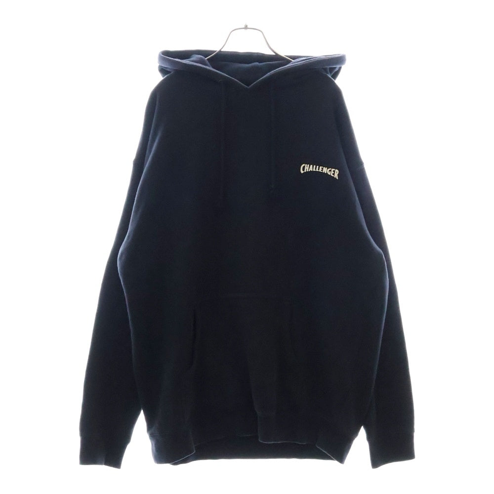 CHALLENGER(チャレンジャー) 20AW END WAR HOODIE ロゴ バックプリント スウェット プルオーバーパーカー ブラック IND4000C