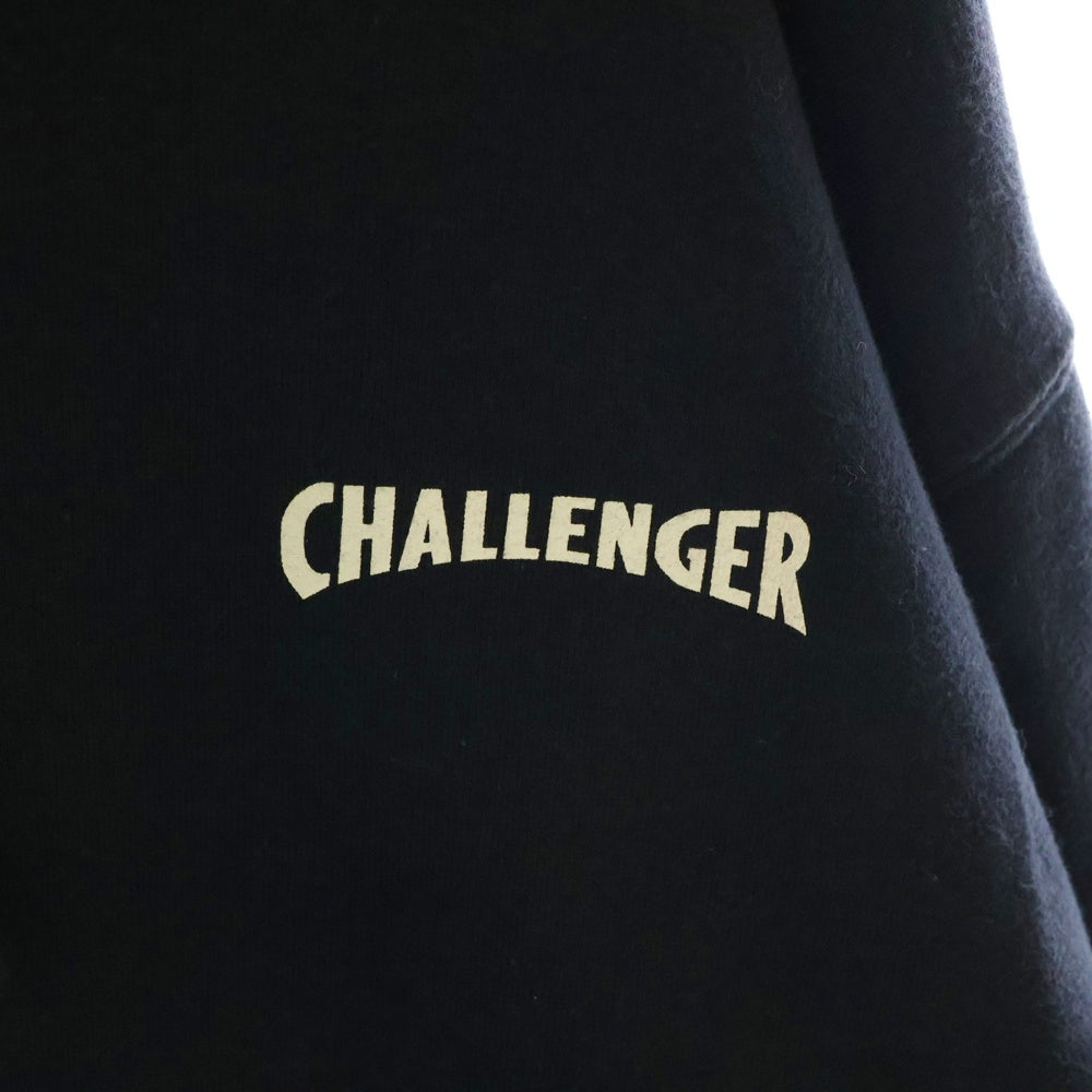 CHALLENGER(チャレンジャー) 20AW END WAR HOODIE ロゴ バックプリント スウェット プルオーバーパーカー ブラック IND4000C
