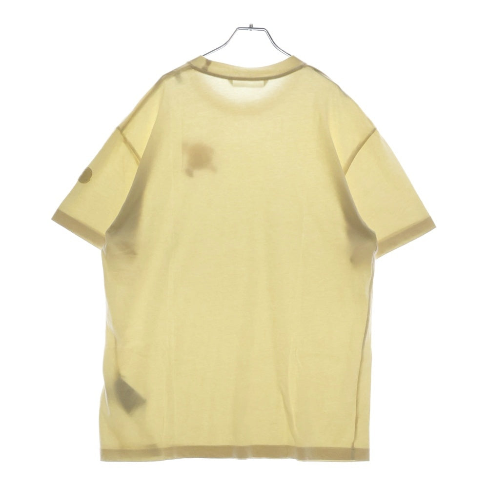 MONCLER(モンクレール) 23SS T-SHIRT SS ロゴプリント クルーネック 半袖Tシャツ カットソー アイボリー I10918C00019 M2326