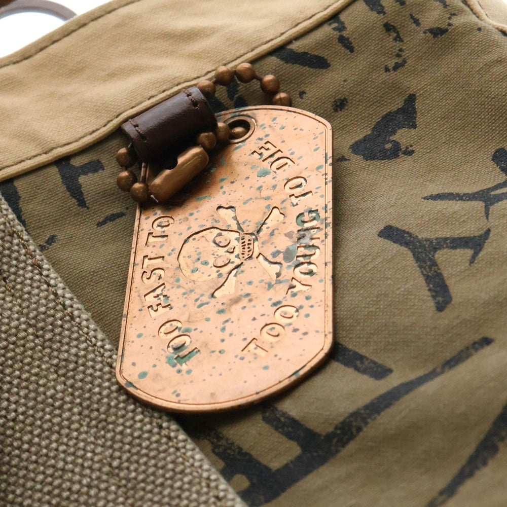 Vivienne Westwood MAN(ヴィヴィアンウエストウッドマン) コットン グラフィティ トートバッグ ハンドバッグ ベージュ