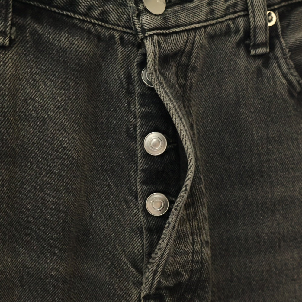 RHC Ron Herman(アールエイチシー ロンハーマン) Milton Denim Pants ミルトン ストレート デニムパンツ ブラック 3320600101