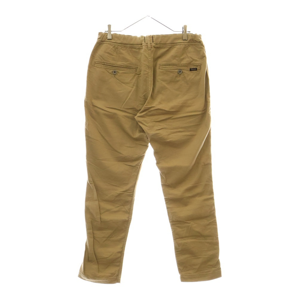 YANUK(ヤヌーク) LOUNGE TROUSERS DENIT ラウンジトラウザー デニット ストレッチ テーパード チノパンツ ベージュ 57273005