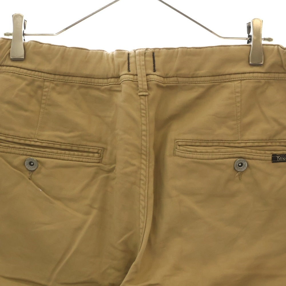 YANUK(ヤヌーク) LOUNGE TROUSERS DENIT ラウンジトラウザー デニット ストレッチ テーパード チノパンツ ベージュ 57273005
