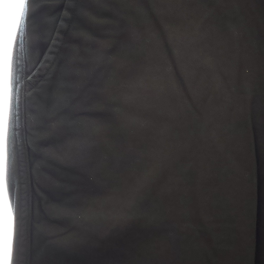 YANUK(ヤヌーク) LOUNGE TROUSERS DENIT ラウンジトラウザー デニット ストレッチ テーパード チノパンツ ブラック 57273005