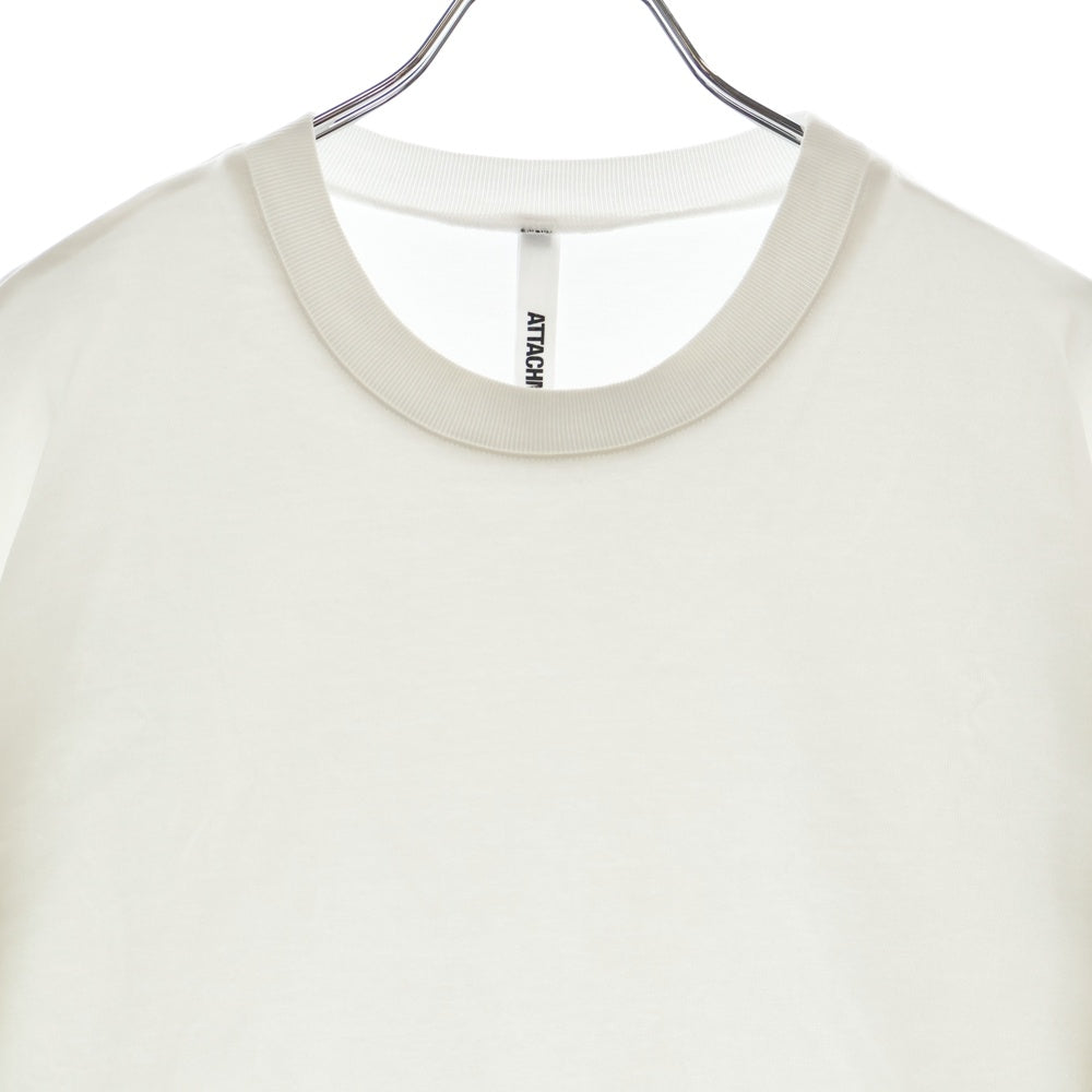 ATTACHMENT(アタッチメント) コットン クルーネック 長袖Tシャツ カットソー ホワイト AJ22-054