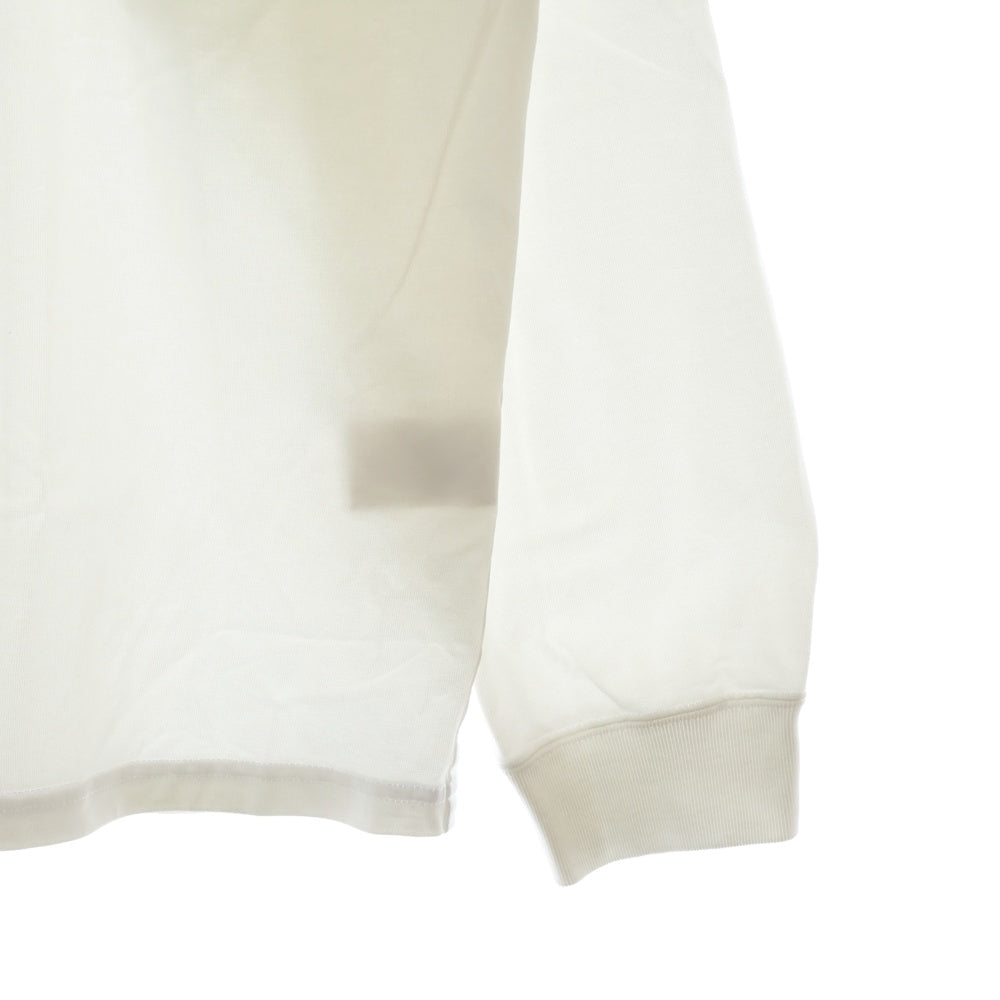 ATTACHMENT(アタッチメント) コットン クルーネック 長袖Tシャツ カットソー ホワイト AJ22-054