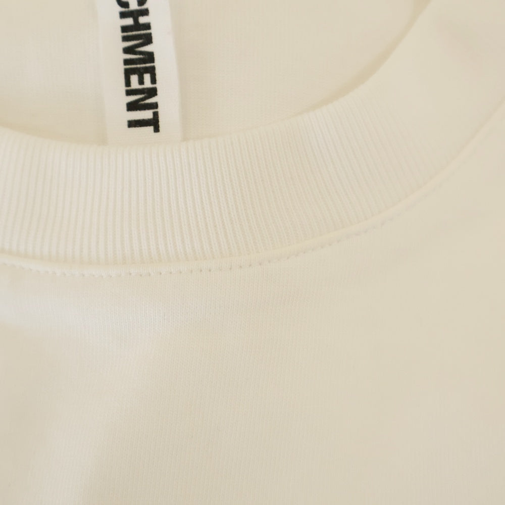 ATTACHMENT(アタッチメント) コットン クルーネック 長袖Tシャツ カットソー ホワイト AJ22-054