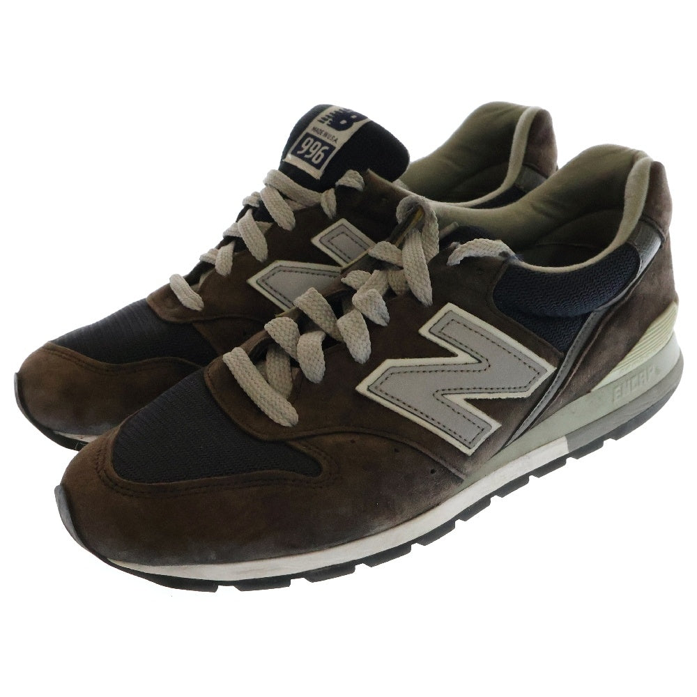 New Balance(ニューバランス) M996NAV スウェード メッシュ ローカットスニーカー ブラック US9/27cm