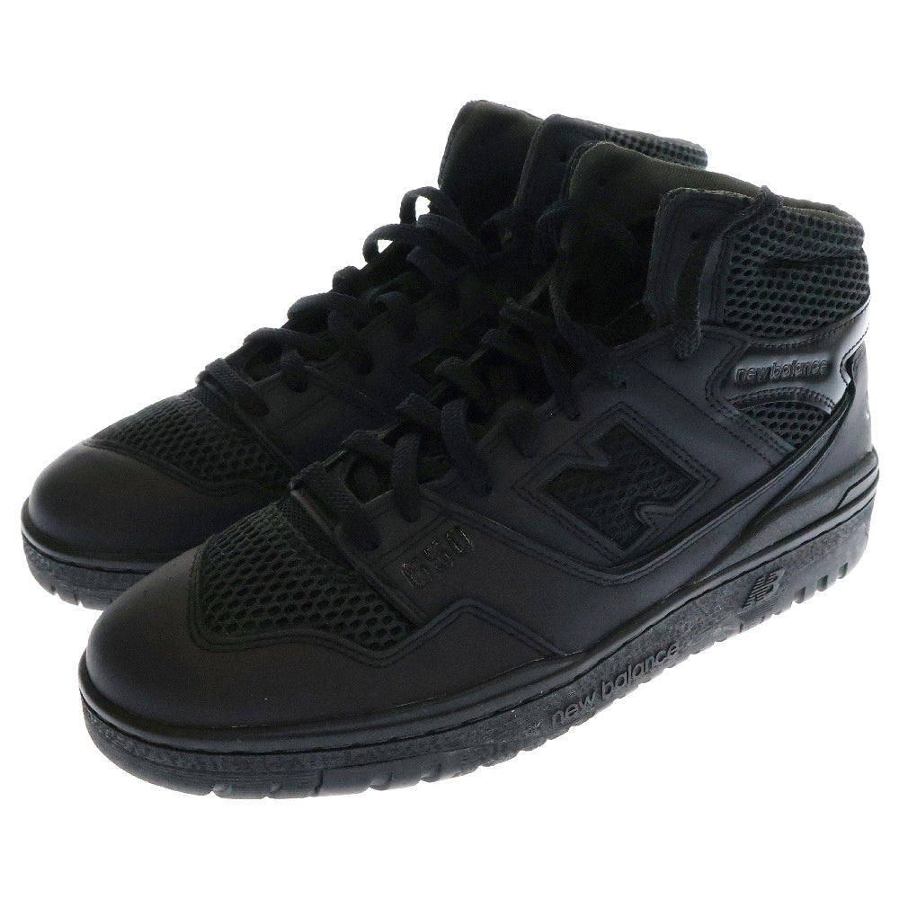 New Balance(ニューバランス) 23AW BB650RJM ×JUNYA WATANABE COMME des GARCONS MAN ジュンヤワタナベコムデギャルソンマン メッシュ ハイカットスニーカー ブラック US10/28cm WL-K103