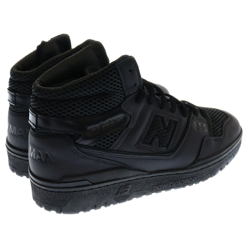 New Balance(ニューバランス) 23AW BB650RJM ×JUNYA WATANABE COMME des GARCONS MAN ジュンヤワタナベコムデギャルソンマン メッシュ ハイカットスニーカー ブラック US10/28cm WL-K103