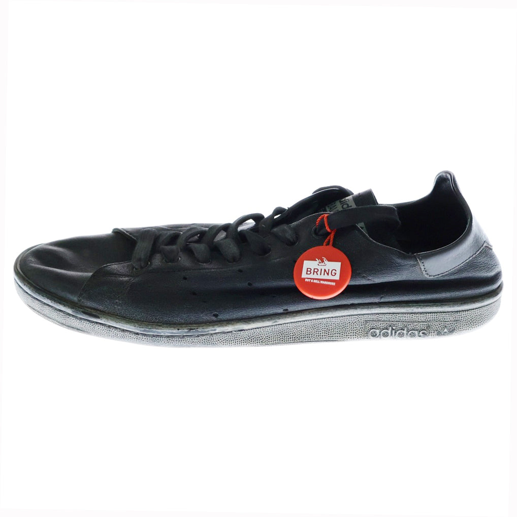 BALENCIAGA(バレンシアガ) ×adidas Stan Smith アディダス スタンスミス ユーズド加工 レザー ローカットスニーカー ブラック US9/27.5cm HP6779