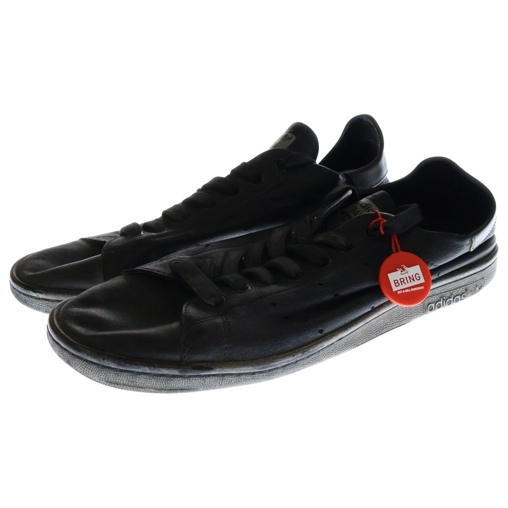 BALENCIAGA(バレンシアガ) ×adidas Stan Smith アディダス スタンスミス ユーズド加工 レザー ローカットスニーカー ブラック US9/27.5cm HP6779