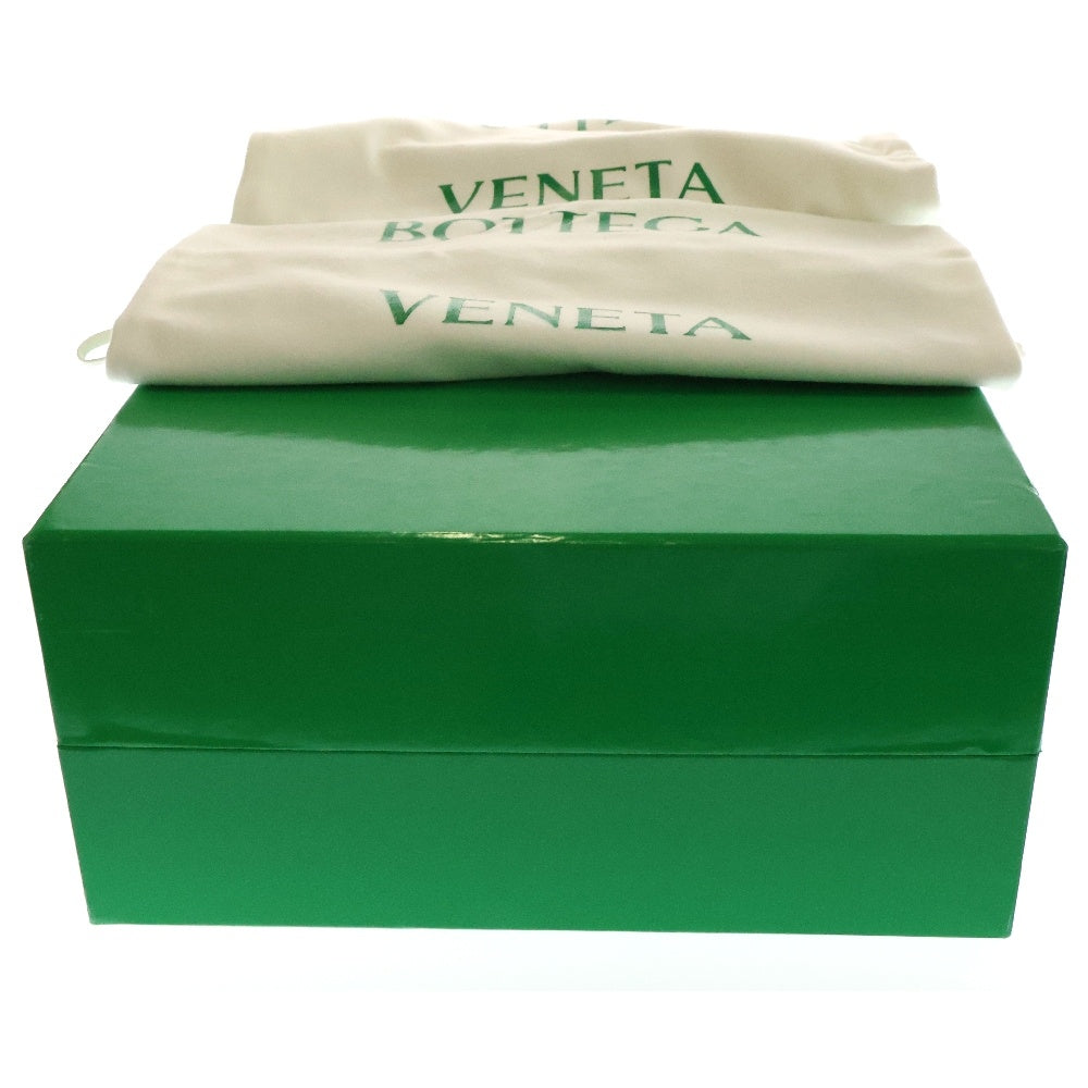 BOTTEGA VENETA(ボッテガヴェネタ) イントレチャート レザー ラグストラップ サンダル ブラック