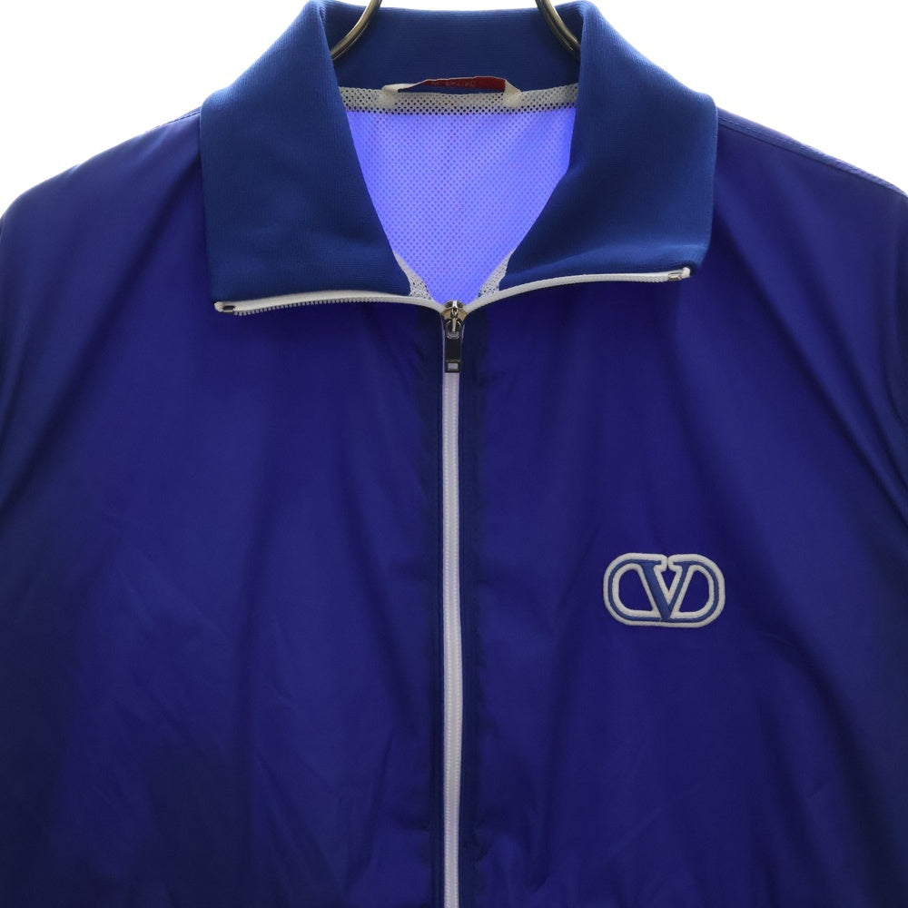 VALENTINO(ヴァレンチノ) フルジップアップ ナイロン トラック ジャケット ブルー 1V3CIL958LE