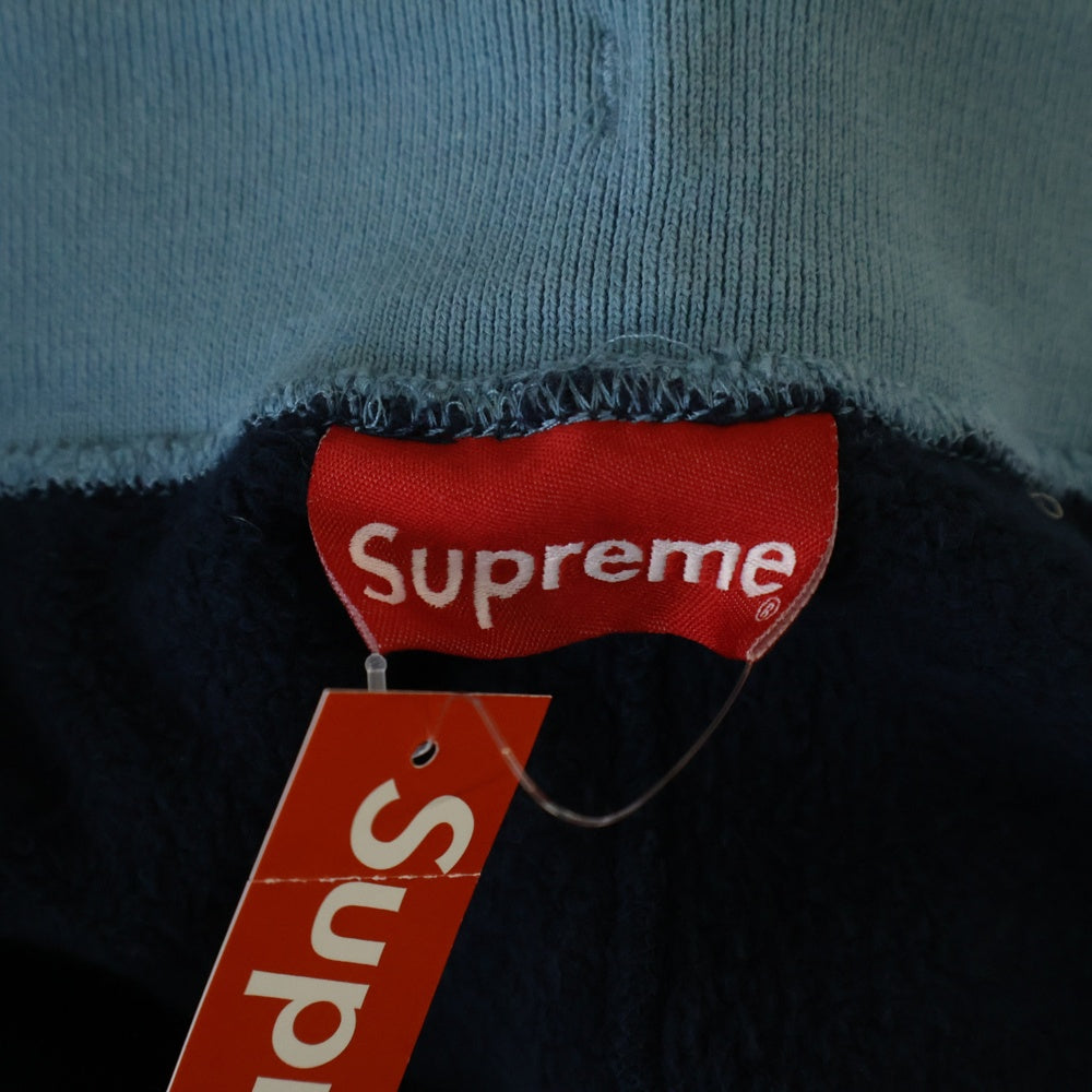 SUPREME(シュプリーム) 18AW Striped Rib Sweatpant ストライプド リブロゴ スウェットパンツ ネイビー