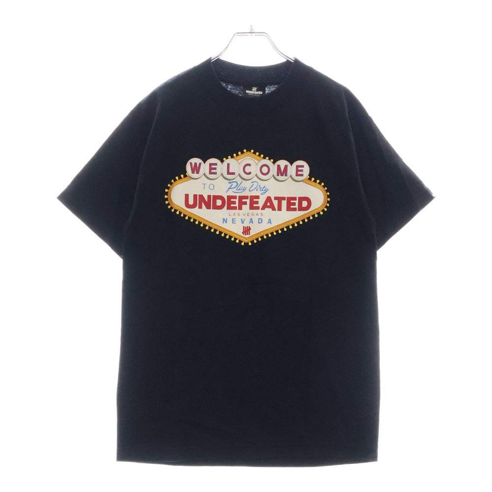 UNDEFEATED(アンディフィーテッド) Las Vegas ラスベガス プリント 半袖Tシャツ カットソー ブラック