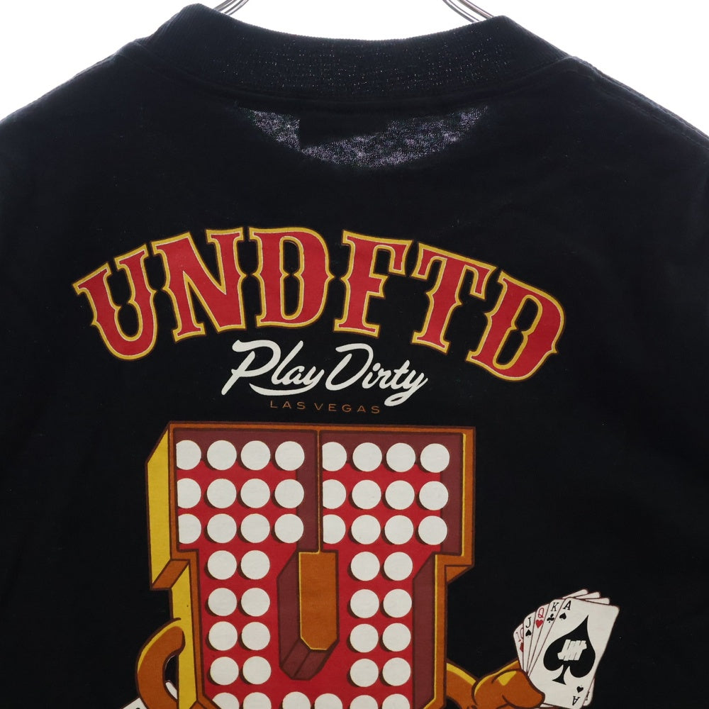 UNDEFEATED(アンディフィーテッド) Las Vegas ラスベガス プリント 半袖Tシャツ カットソー ブラック