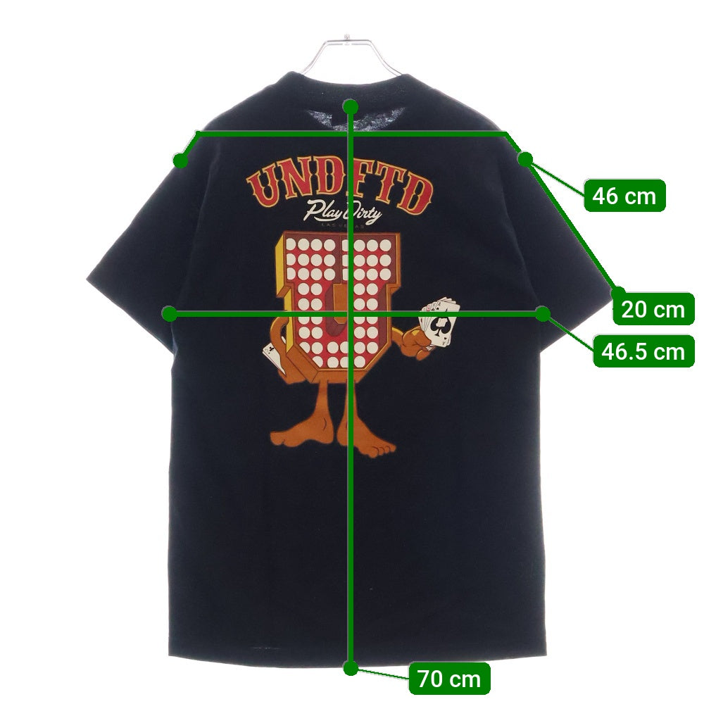 UNDEFEATED(アンディフィーテッド) Las Vegas ラスベガス プリント 半袖Tシャツ カットソー ブラック