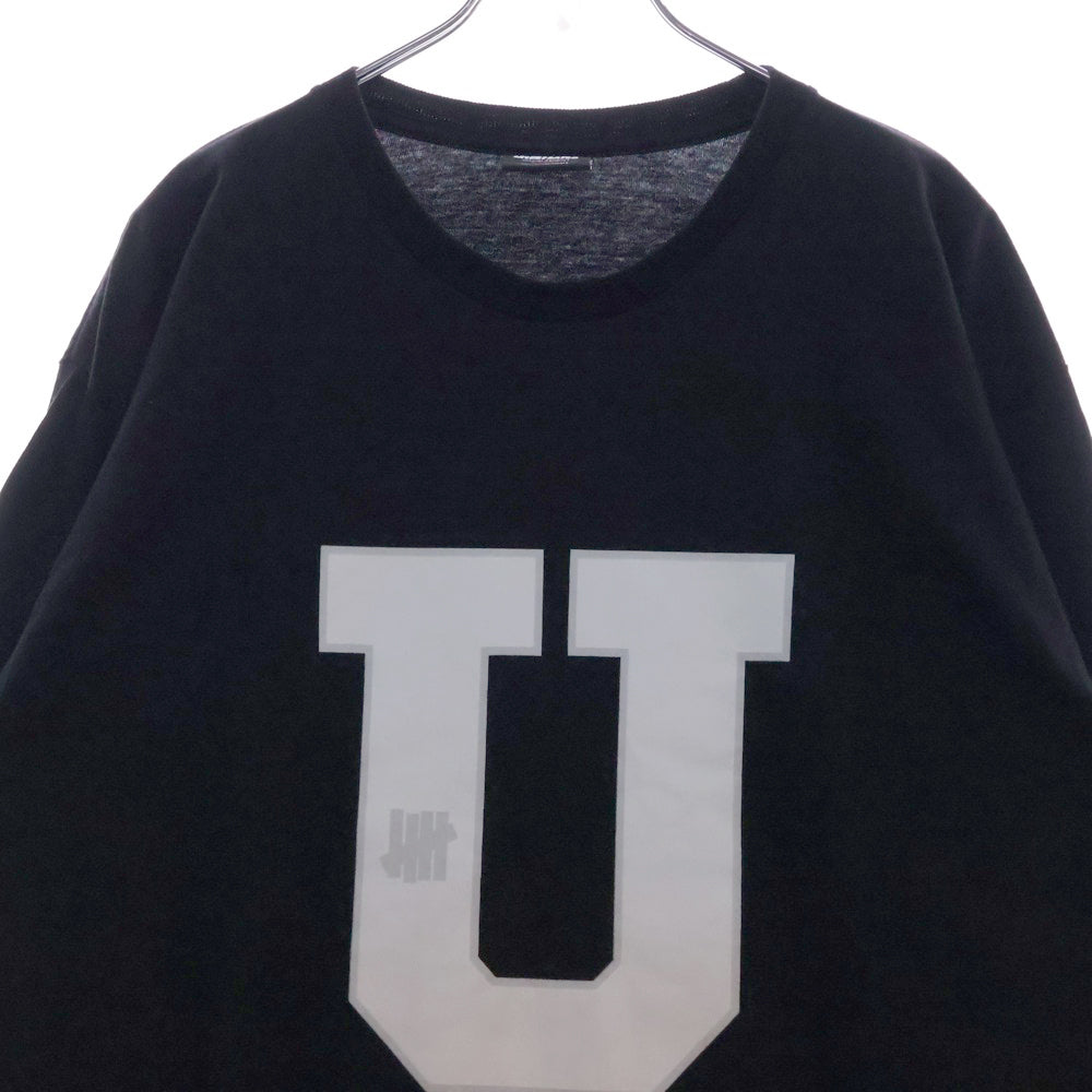 UNDEFEATED(アンディフィーテッド) ロゴプリント 長袖Tシャツ カットソー ブラック