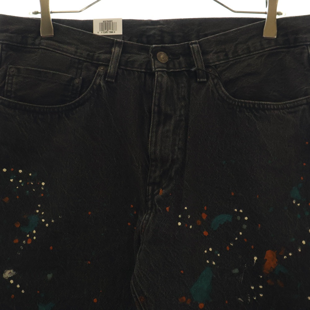 Levi's(リーバイス) ×END. 505 REGULAR SELVEDGE エンド レギュラー セルビッチ ジーンズ ペイント加工 デニムパンツ ブラック PC9-A0079-0001