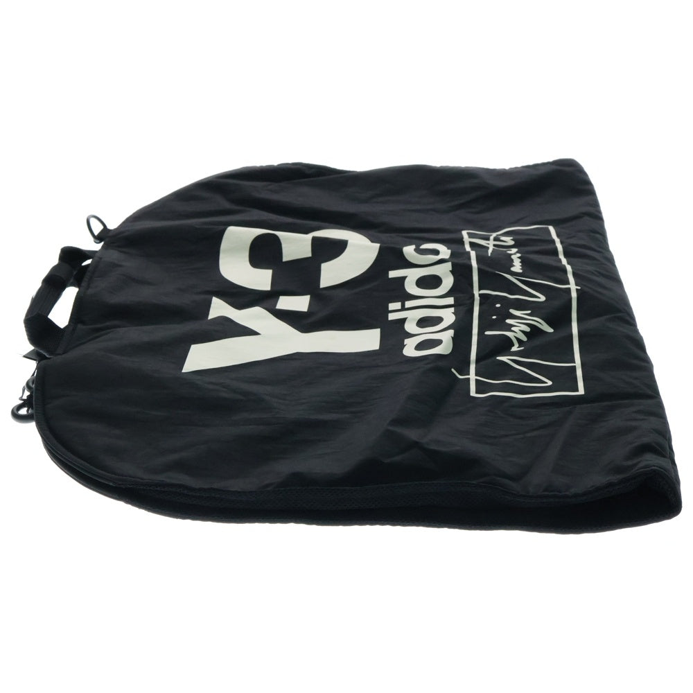Y-3(ワイスリー) 19AW SUIT CARRIER ロゴプリント ナイロン スーツキャリアー ショルダーストラップ付き ガーメント ブラック FH9256
