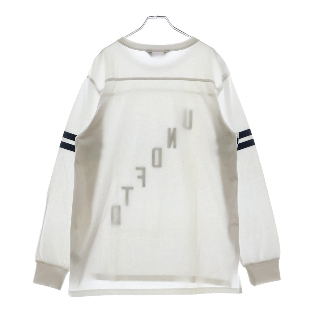 UNDEFEATED(アンディフィーテッド) FLANKER L/S TEE ロゴ クルーネック 長袖Tシャツ カットソー ホワイト 514265
