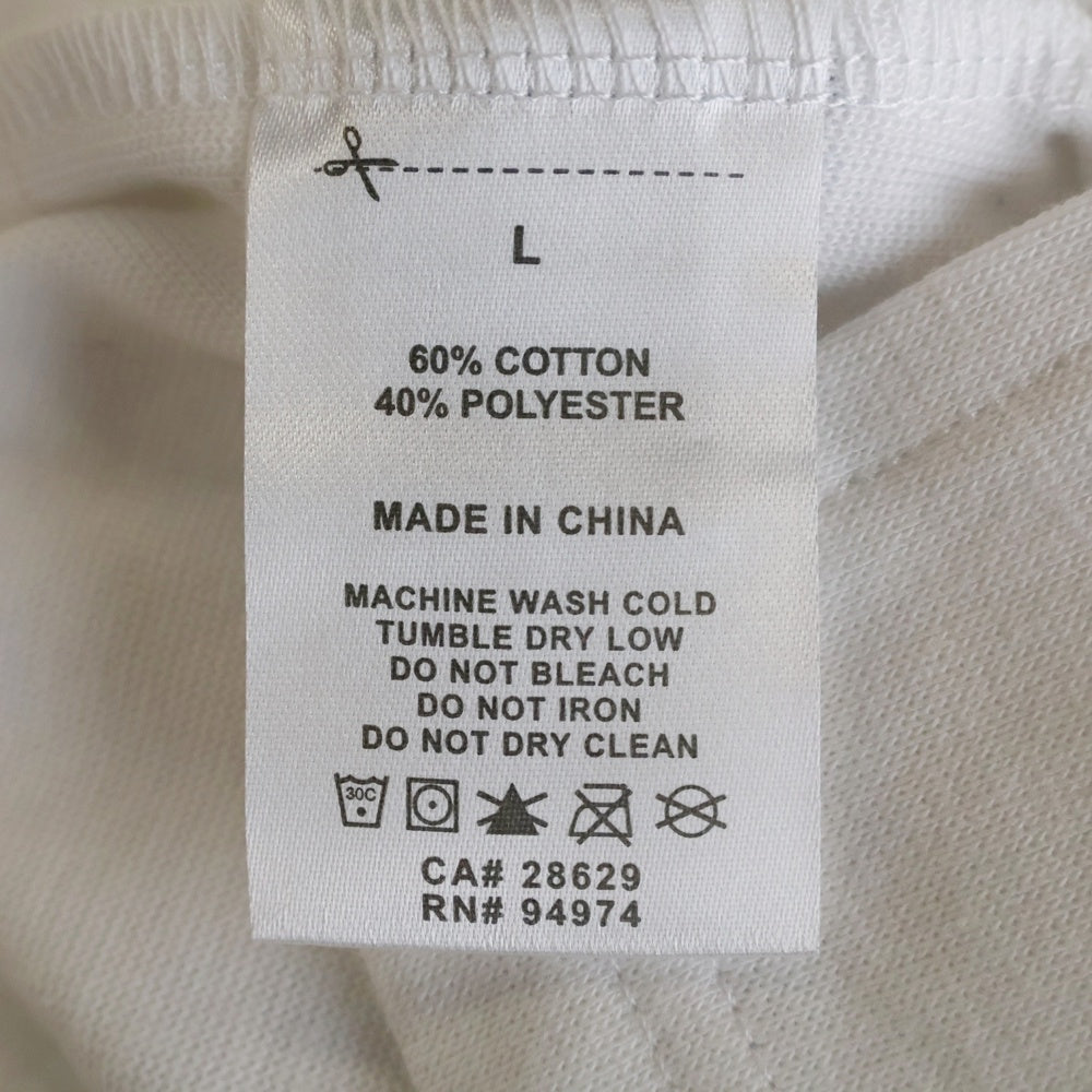 UNDEFEATED(アンディフィーテッド) FLANKER L/S TEE ロゴ クルーネック 長袖Tシャツ カットソー ホワイト 514265