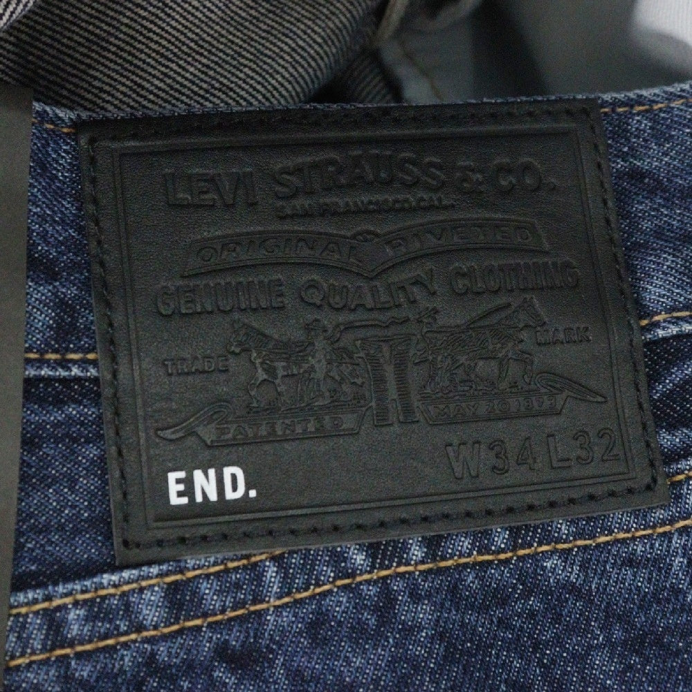 Levi's(リーバイス) ×END. 505 REGULAR SELVEDGE JEAN INDIGO PAINT SPLATTER エンド レギュラー セルビッチ ジーンズ ペイント加工 デニムパンツ PC9-A0079-0000