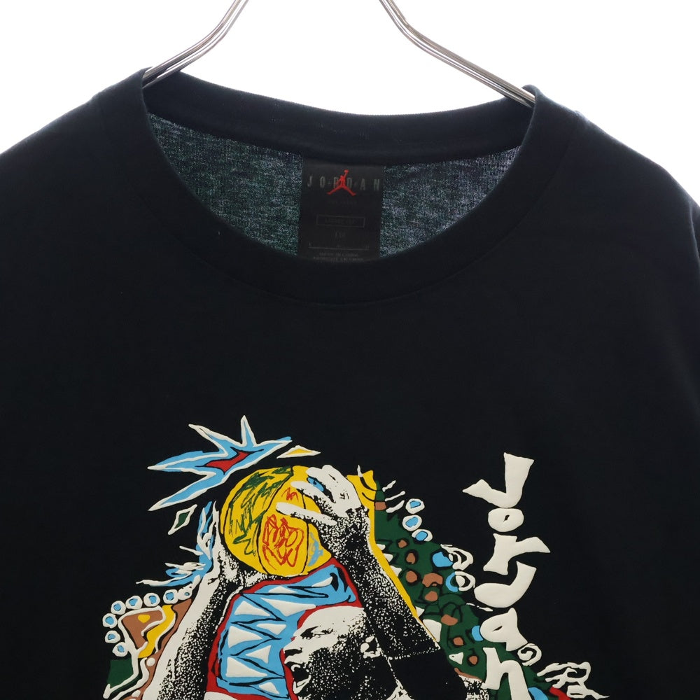 JORDAN BRAND(ジョーダンブランド) Jump Shot Graphic T-Shirt グラフィックプリント クルーネック 半袖Tシャツ カットソー ブラック DJ6599-010
