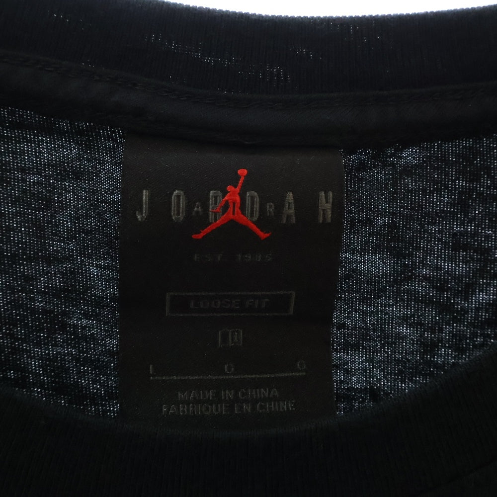 JORDAN BRAND(ジョーダンブランド) Jump Shot Graphic T-Shirt グラフィックプリント クルーネック 半袖Tシャツ カットソー ブラック DJ6599-010