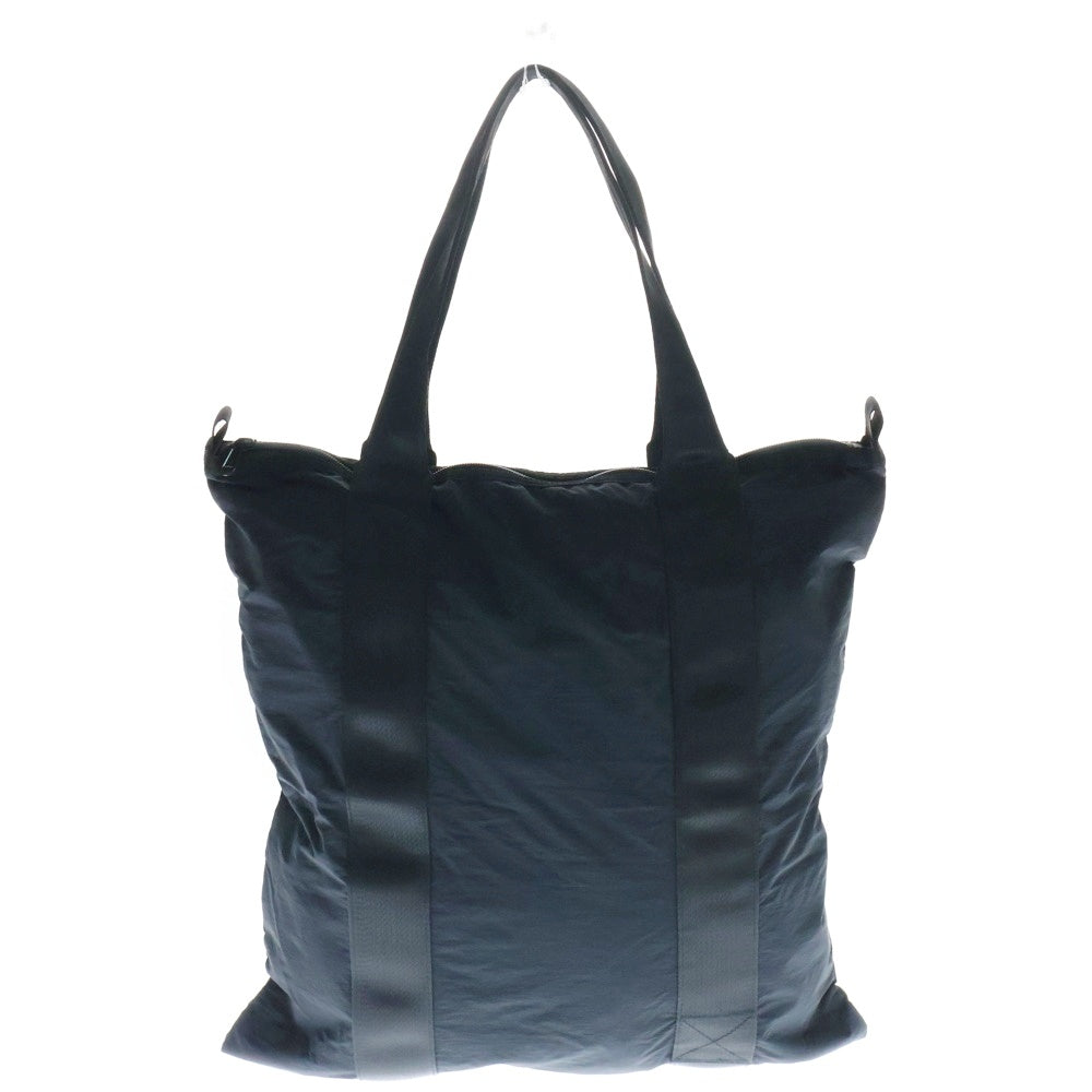 UNIFORM EXPERIMENT(ユニフォームエクスペリメント) 19SS Packable Tote Bag パッカブル ナイロン トートバッグ ハンドバッグ ブラック UE-190086