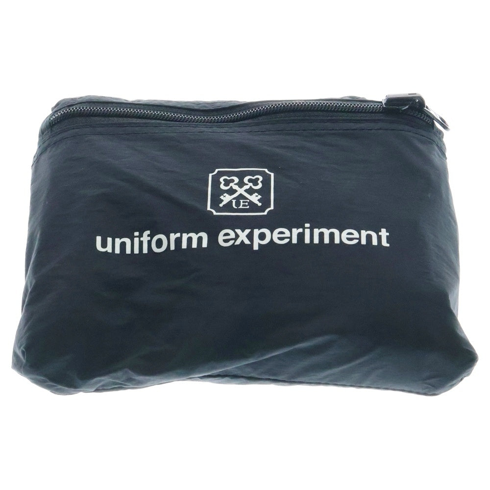UNIFORM EXPERIMENT(ユニフォームエクスペリメント) 19SS Packable Tote Bag パッカブル ナイロン トートバッグ ハンドバッグ ブラック UE-190086