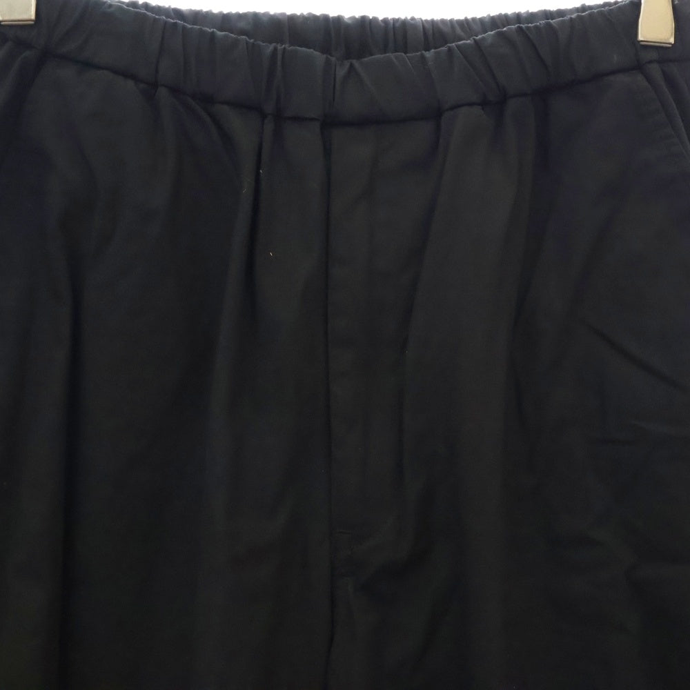 LAD MUSICIAN(ラッドミュージシャン) 24SS WEATHER OVER PANTS コットン ウェザークロス オーバー パンツ ブラック 2124-511