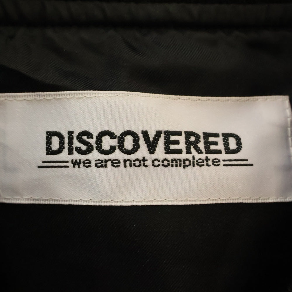 DISCOVERED(ディスカバード) 24SS MULTI POCKET OVERSIZED JACKET MA-1 BLOUSON マルチポケット ナイロン オーバーサイズ ジャケット ブルゾン ブラック DC-SS24-BL-03