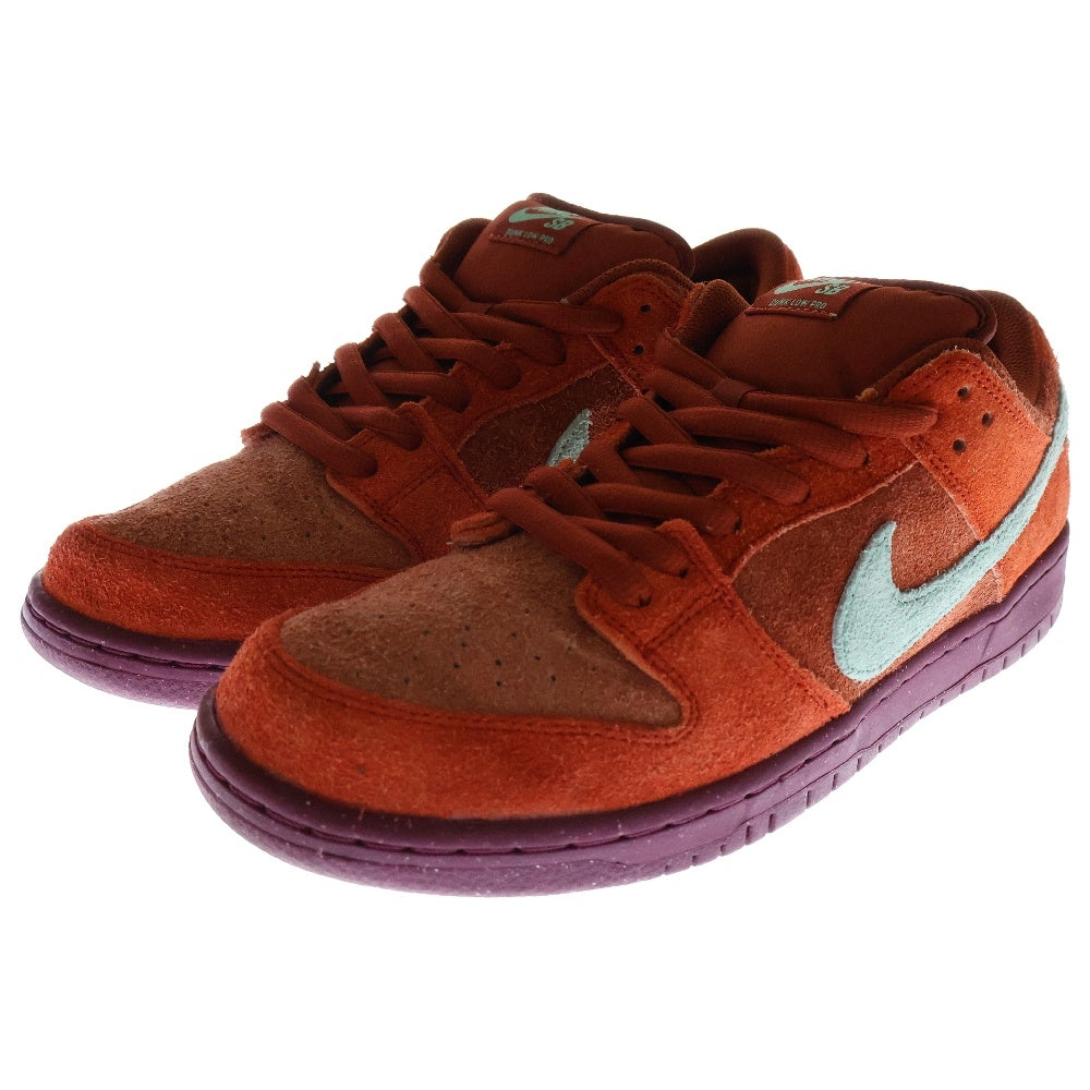 NIKE SB(ナイキエスビー) DUNK LOW PRO PRM MYSTIC RED AND ROSEWOOD ダンク プロ プレミアム ローカットスニーカー オレンジ US10.5/28.5cm DV5429-601