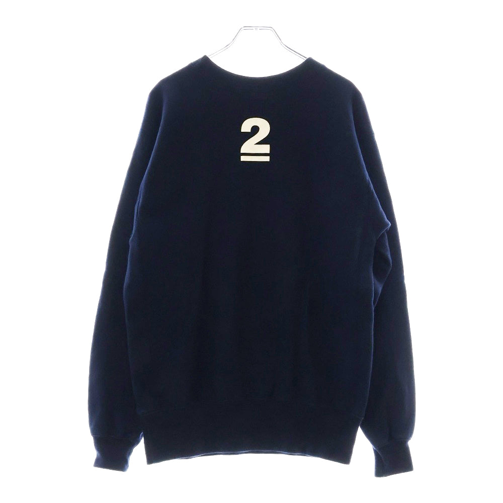 HUMAN MADE(ヒューマンメイド) 22SS ×UNDERCOVER LAST OGRY TWO アンダーカバー カレッジプリント スウェットトレーナー ネイビー