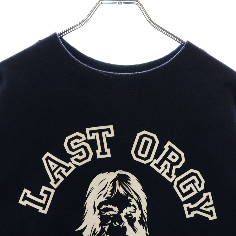 HUMAN MADE(ヒューマンメイド) 22SS ×UNDERCOVER LAST OGRY TWO アンダーカバー カレッジプリント スウェットトレーナー ネイビー