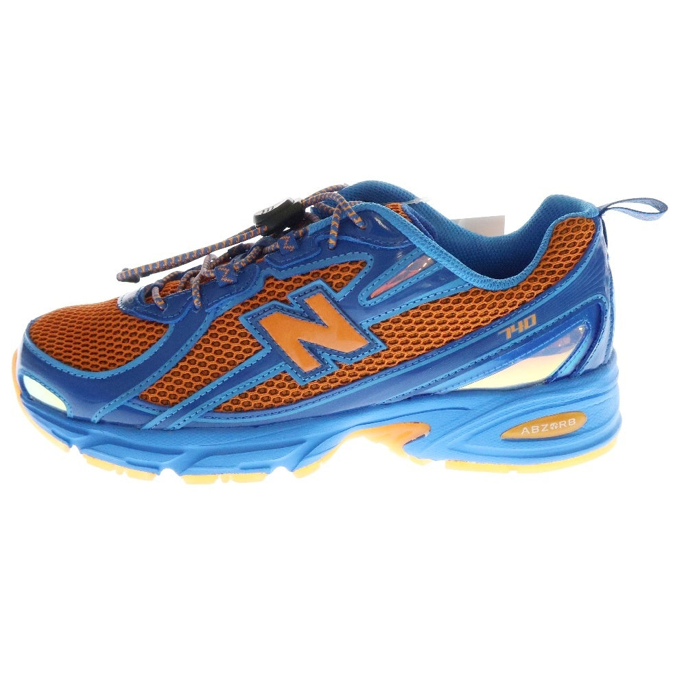 New Balance(ニューバランス) U740CB2×AMINE 740V2 BENSON TECH アミーネ ベンソンテック メッシュ ローカットスニーカー オレンジ/ブルー US8/26cm