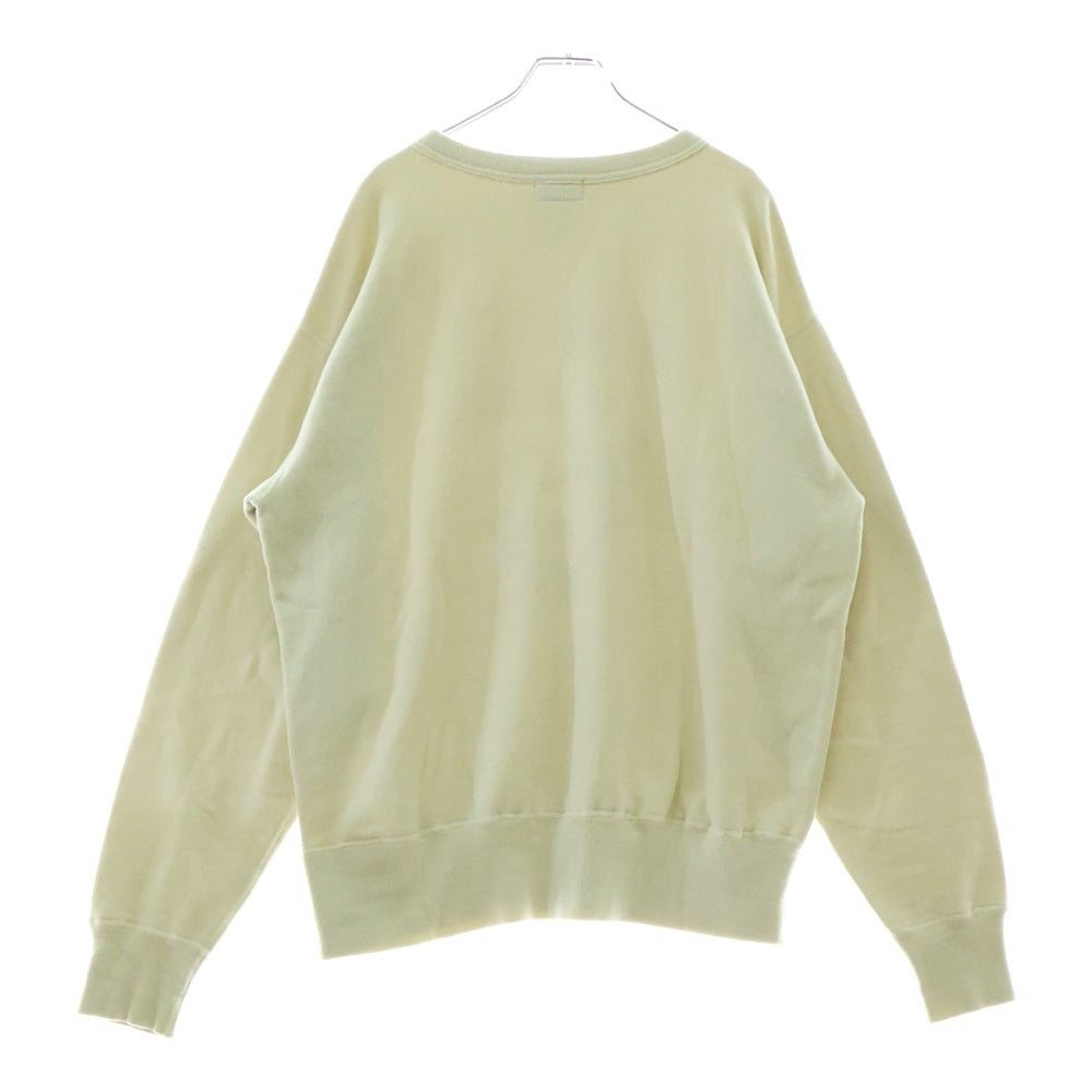 HUMAN MADE(ヒューマンメイド) TSURIAMI SWEATSHIRT ツリアミ ロゴプリント クルーネックスウェットトレーナー アイボリー HM29CS014
