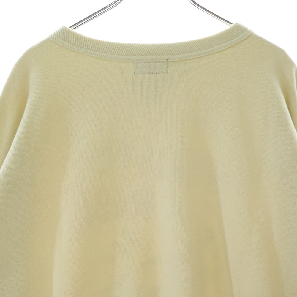 HUMAN MADE(ヒューマンメイド) TSURIAMI SWEATSHIRT ツリアミ ロゴプリント クルーネックスウェットトレーナー アイボリー HM29CS014