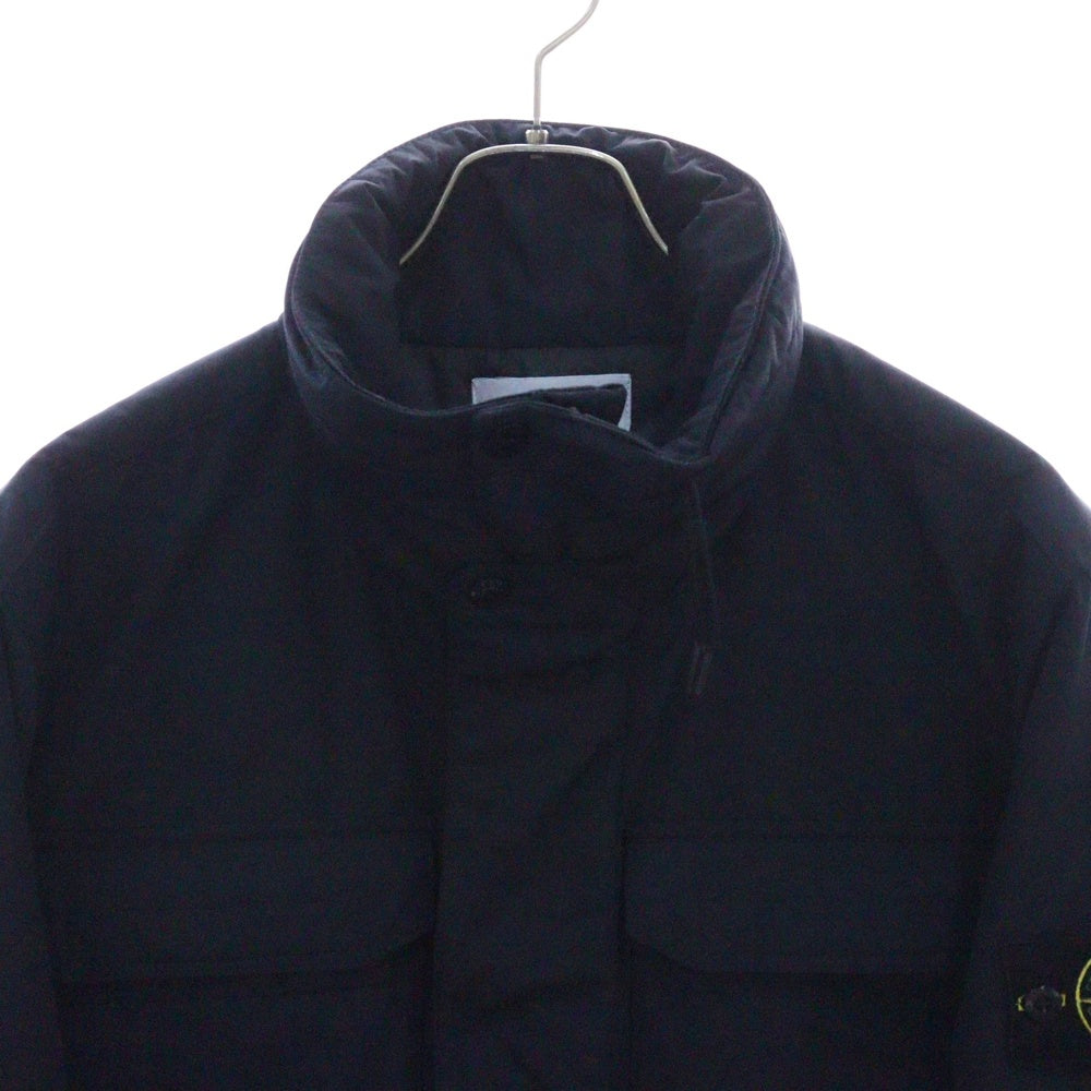 STONE ISLAND(ストーンアイランド) 24AW POLYESTER MICRO TWILL JACKET ポリエステル マイクロツイル 中綿 ジャケット ネイビー 811543626
