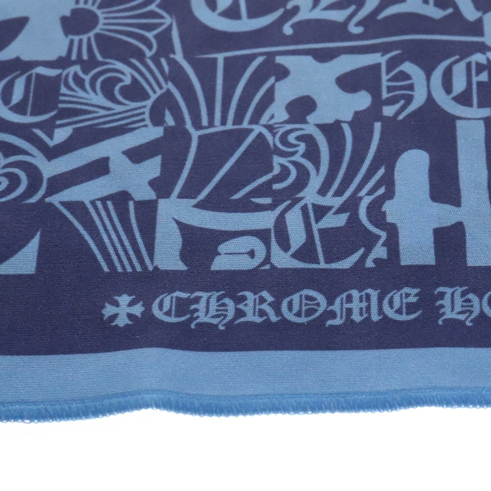 CHROME HEARTS(クロムハーツ) 総柄 アイウェアクロス メガネ 眼鏡拭き クリーナー ブルー