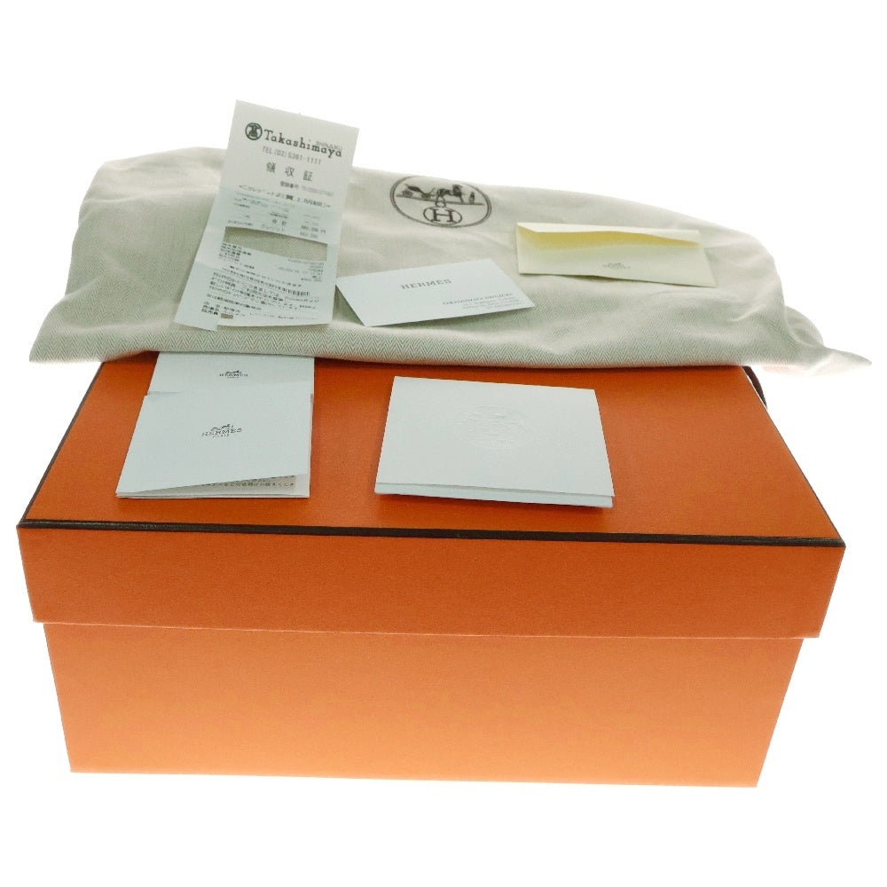 HERMES(エルメス) ガーデンパーティー TPM ゴールド ネゴンダ レザー ハンド トートバッグ ブラウン W刻印 レディース