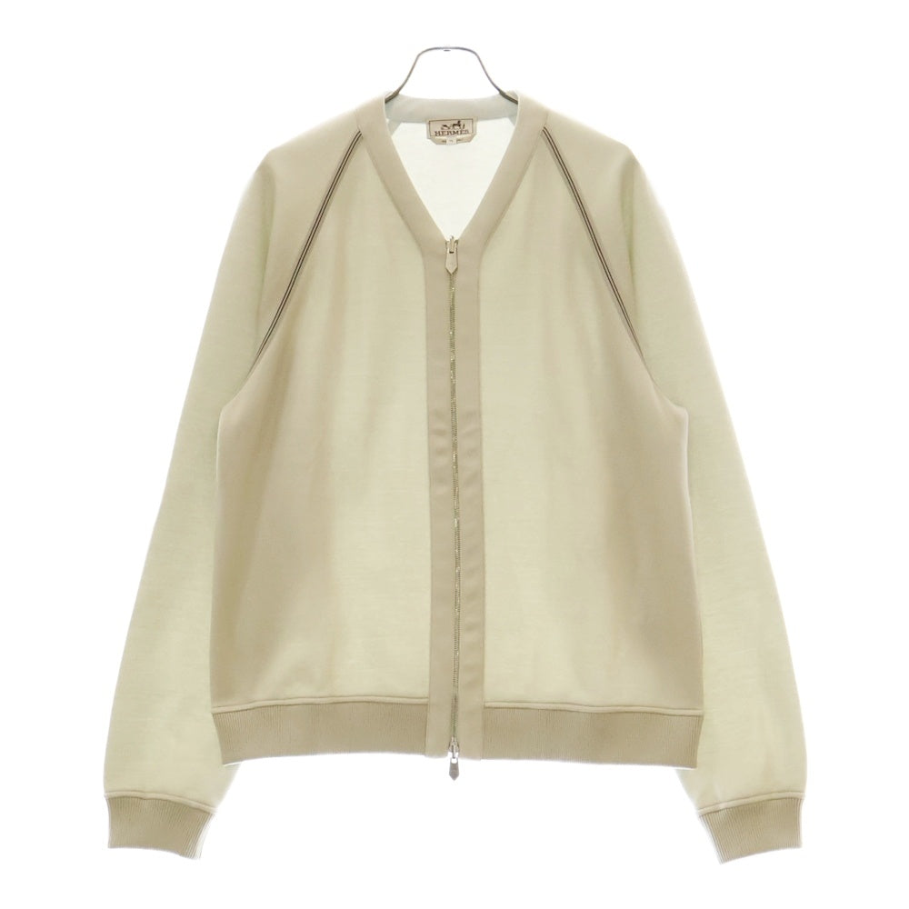 HERMES(エルメス) ジップアップ スウェット ブルゾン ジャケット ベージュ