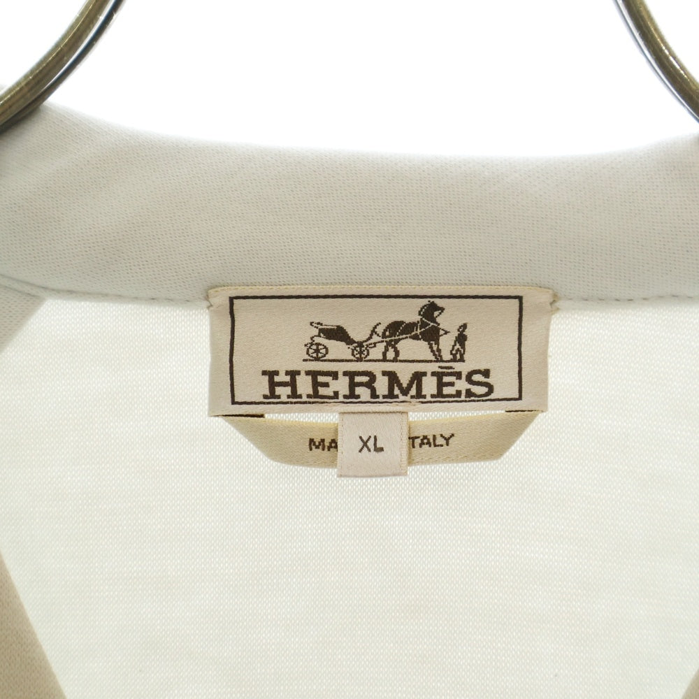 HERMES(エルメス) ジップアップ スウェット ブルゾン ジャケット ベージュ