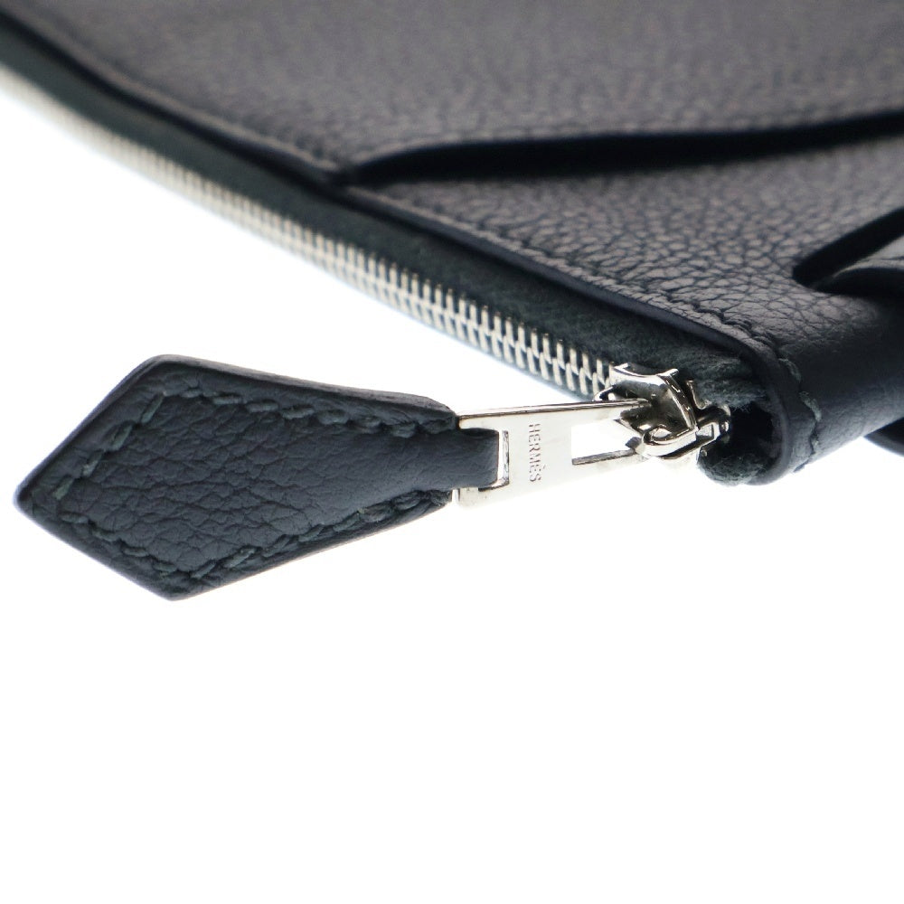 HERMES(エルメス) カバ ヴェルティージュ 24 トゴ レザー セカンド クラッチバッグ グレー B刻印