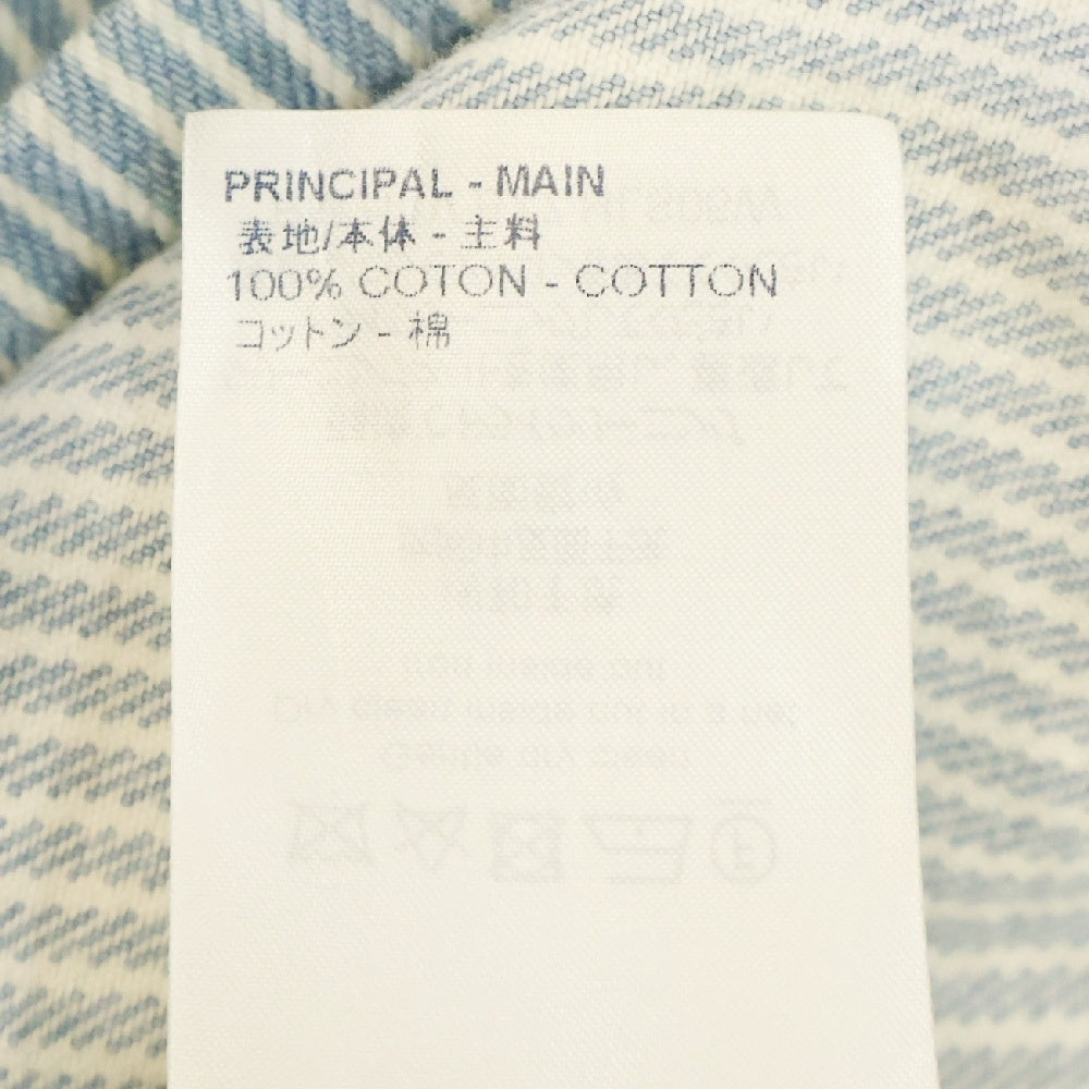 LOUIS VUITTON(ルイヴィトン) 21SS Stripe Monogram Oversized Denim Shirts Jacket ストライプ モノグラム オーバーサイズ デニム 長袖シャツ ジャケット インディゴ RM211V BX7 HLS05W