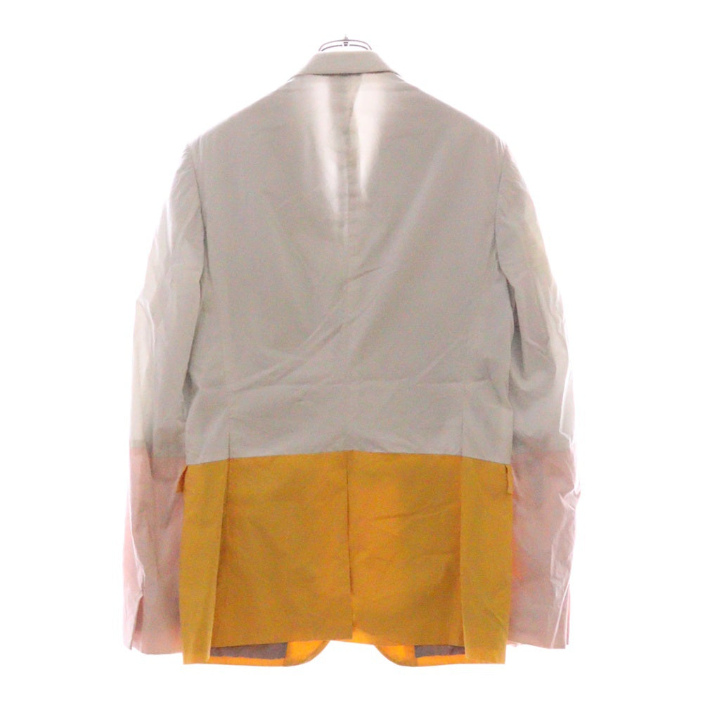 JIL SANDER(ジルサンダー) カラー切り替え 1B シングル テーラード ジャケット グレー/マルチ 20091M00259