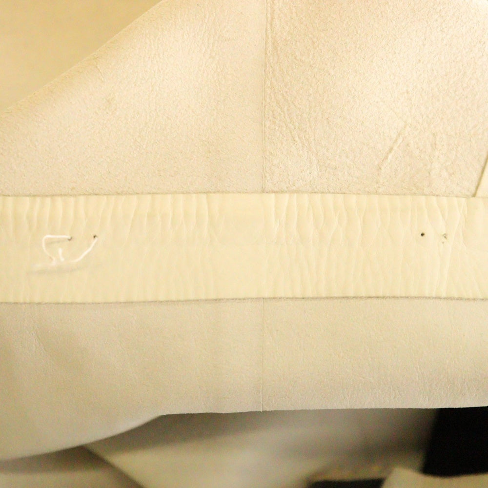 BOTTEGA VENETA(ボッテガヴェネタ) Cow Leather Anorak カウレザー アノラック ブルゾン パーカー ホワイト 611045